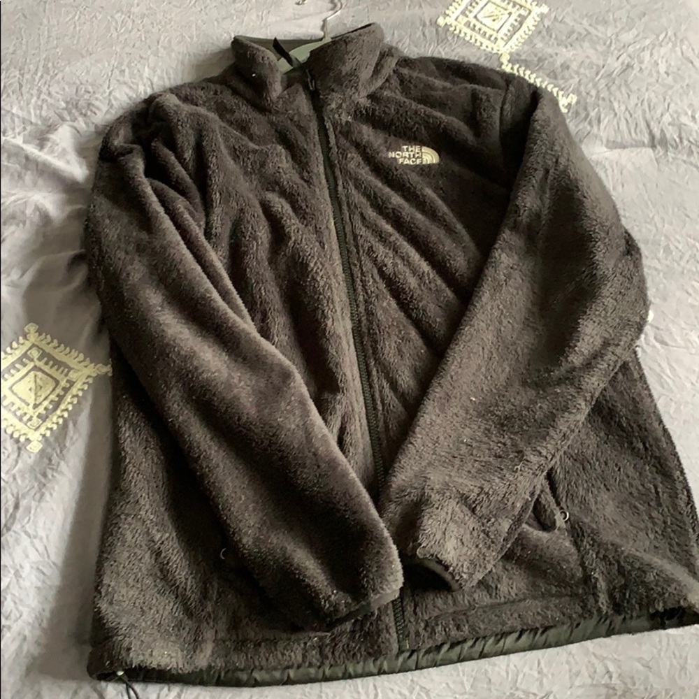 North Face fuzzy zip up